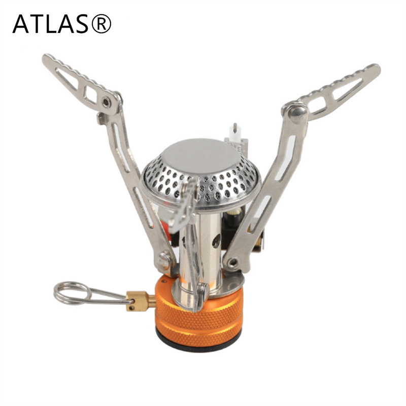 Portable folding mini outdoor gas stove, camping cookware, windproof and quick-heating camping burner, one-piece mini burner pic 6