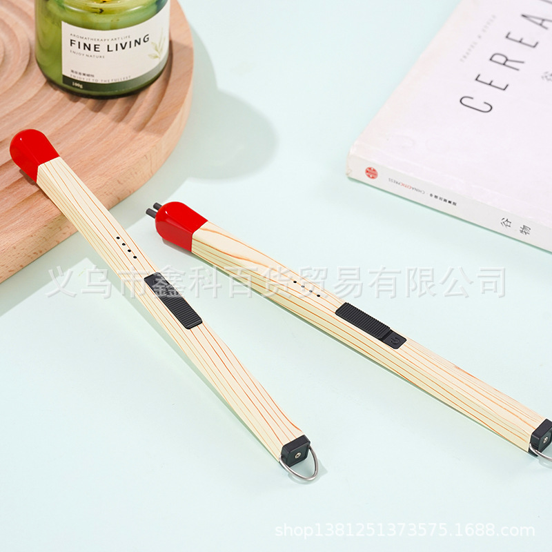 JL821创意火柴头香薰蜡烛加长煤气灶电子充电点火器点枪打火机详情27