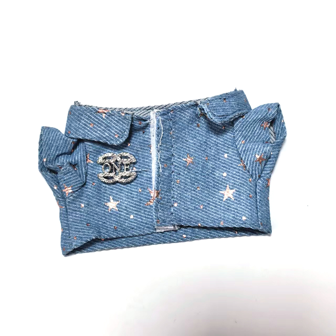 高品质亮片五角星牛仔裤背带裤潮流公仔换装衣服搭配详情10