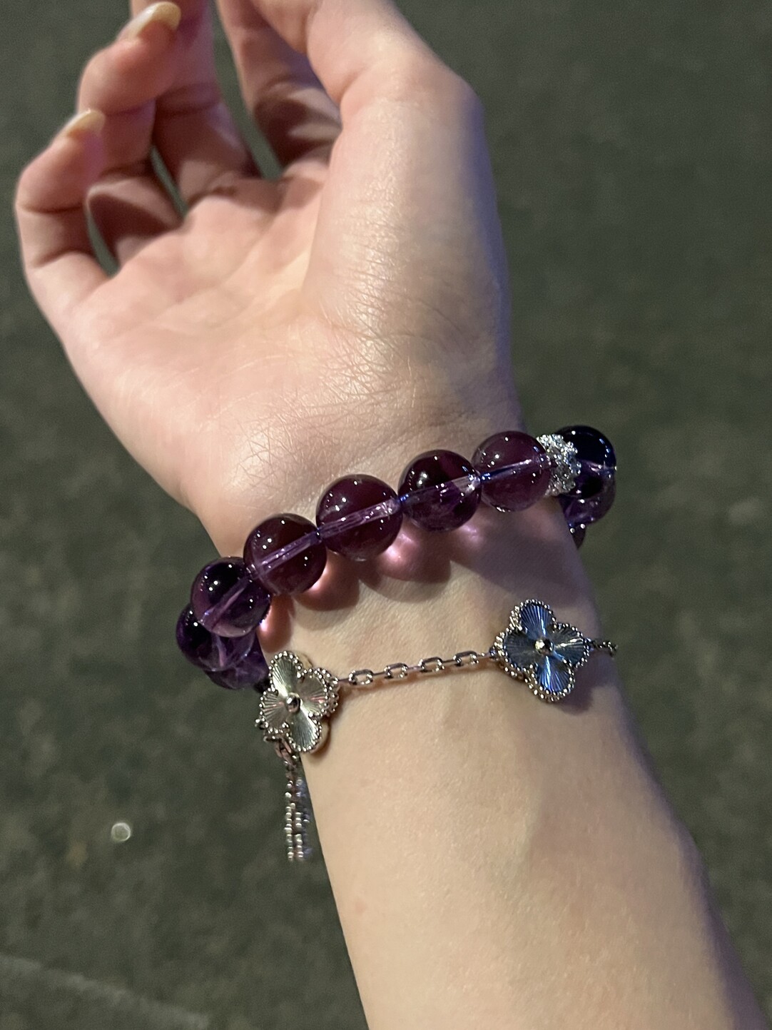 毕业收藏级全净体天然巴西紫水晶手链女高品质冰透梦幻紫水晶手饰详情24