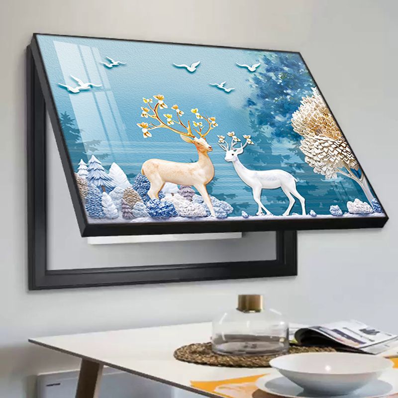 现代简约电表箱挂画弱电箱配电箱开关遮挡装饰画抽象风格电闸壁画详情14