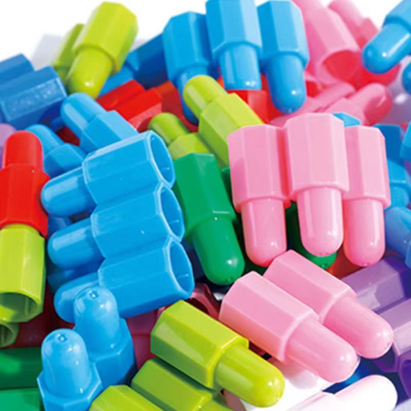 儿童大号火箭子弹头积木益智拼装玩具幼儿园男女宝宝早教DIY拼插详情5