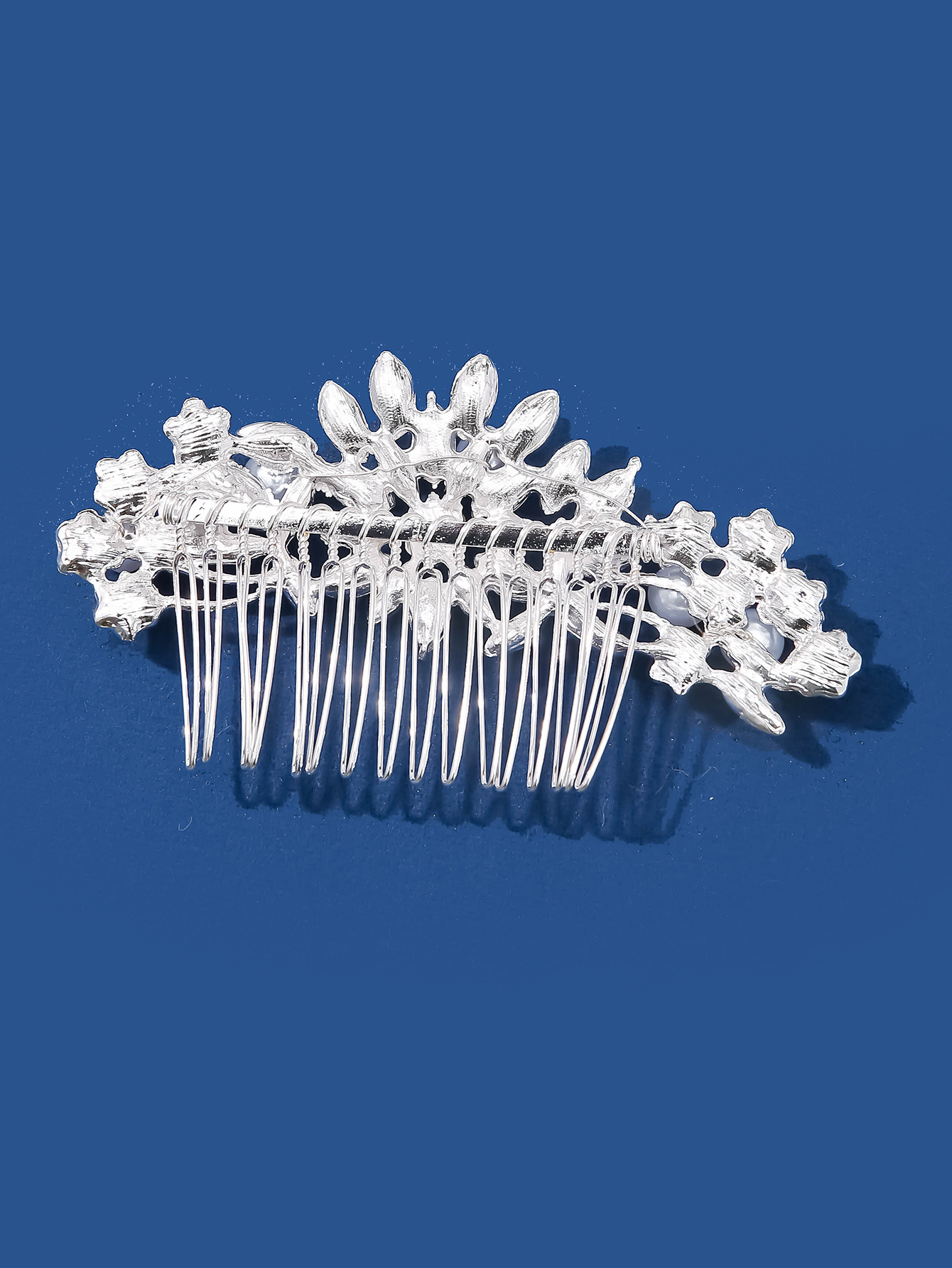 Estilo chino elegante bandeja de novia accesorios de pelo accesorios de boda aleación pura hecho a mano perla accesorios de pelo de novia peinado inserto pic 2
