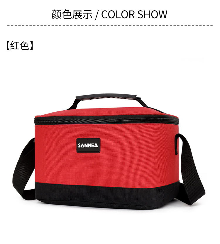 Wholesale aluminum foil lunch bags, waterproof ice packs, hand-held lunch box bags, thickened striped bento bags, insulated bags, cross-border pic 31