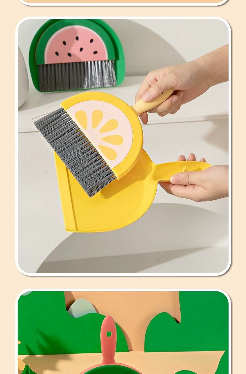 儿童迷子小扫把簸箕套装桌面清洁扫桌子灰尘卧室办公室垃圾铲折叠02396-9150、9151、9152详情14