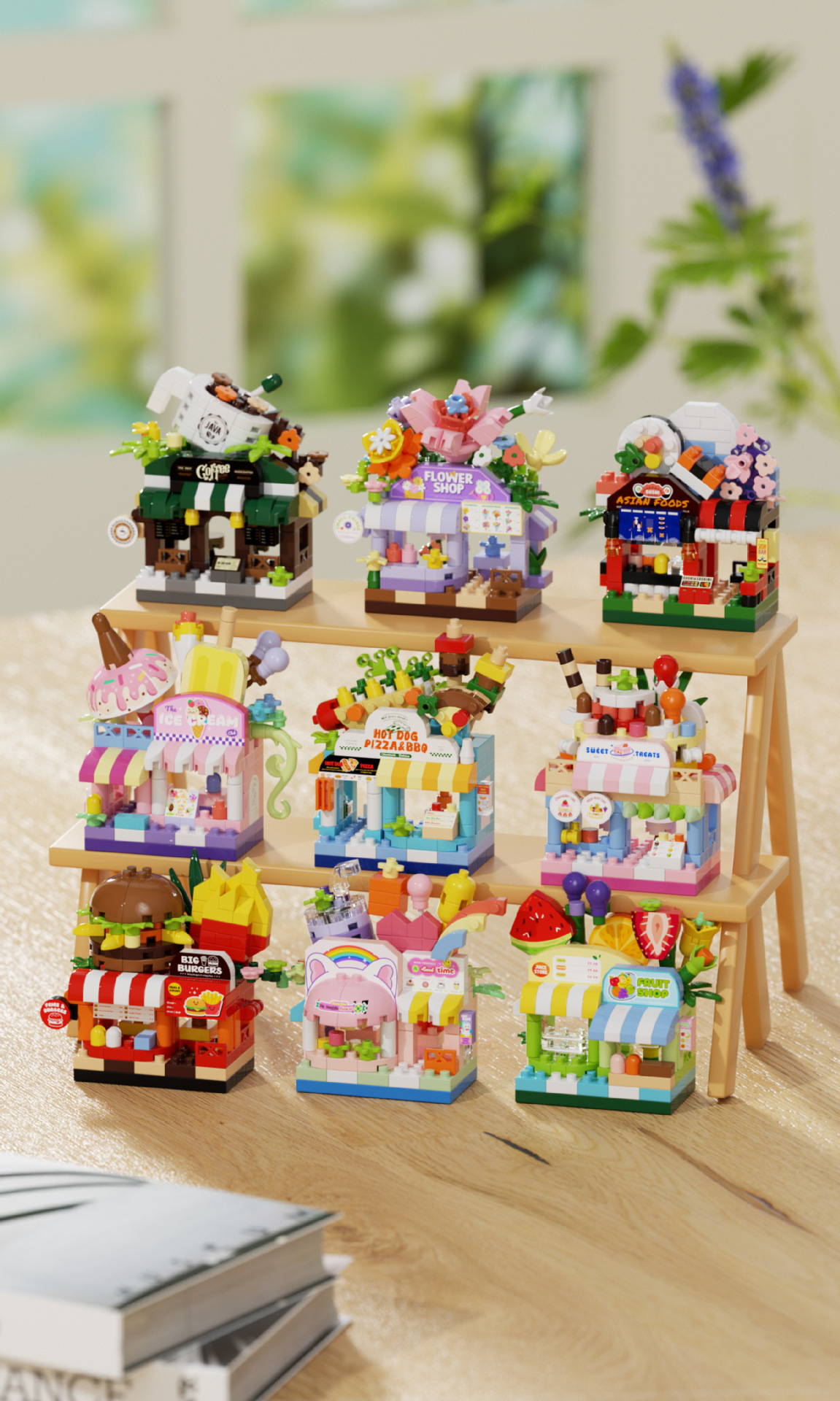 2026新款微颗粒城市街景积木小店摆件男孩女孩礼物拼装积木玩具详情4
