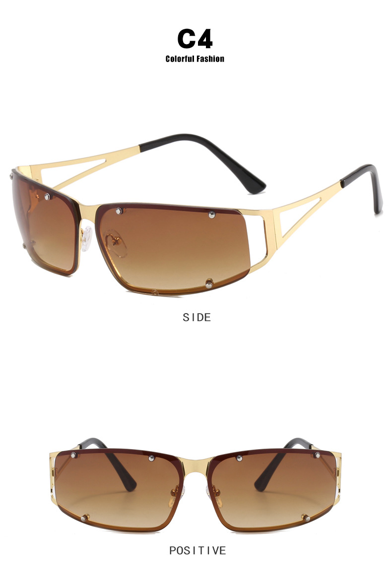 金属Y2K太阳镜镂空2023新款女欧美个性辣妹蹦迪墨镜时尚太阳眼镜详情10