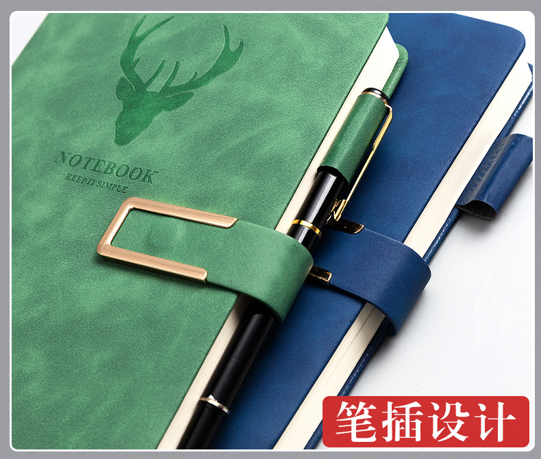 Wholesale of A5 deer head buckle notebooks, thickened business notebooks, customized student diaries, work notes, and notepads pic 14