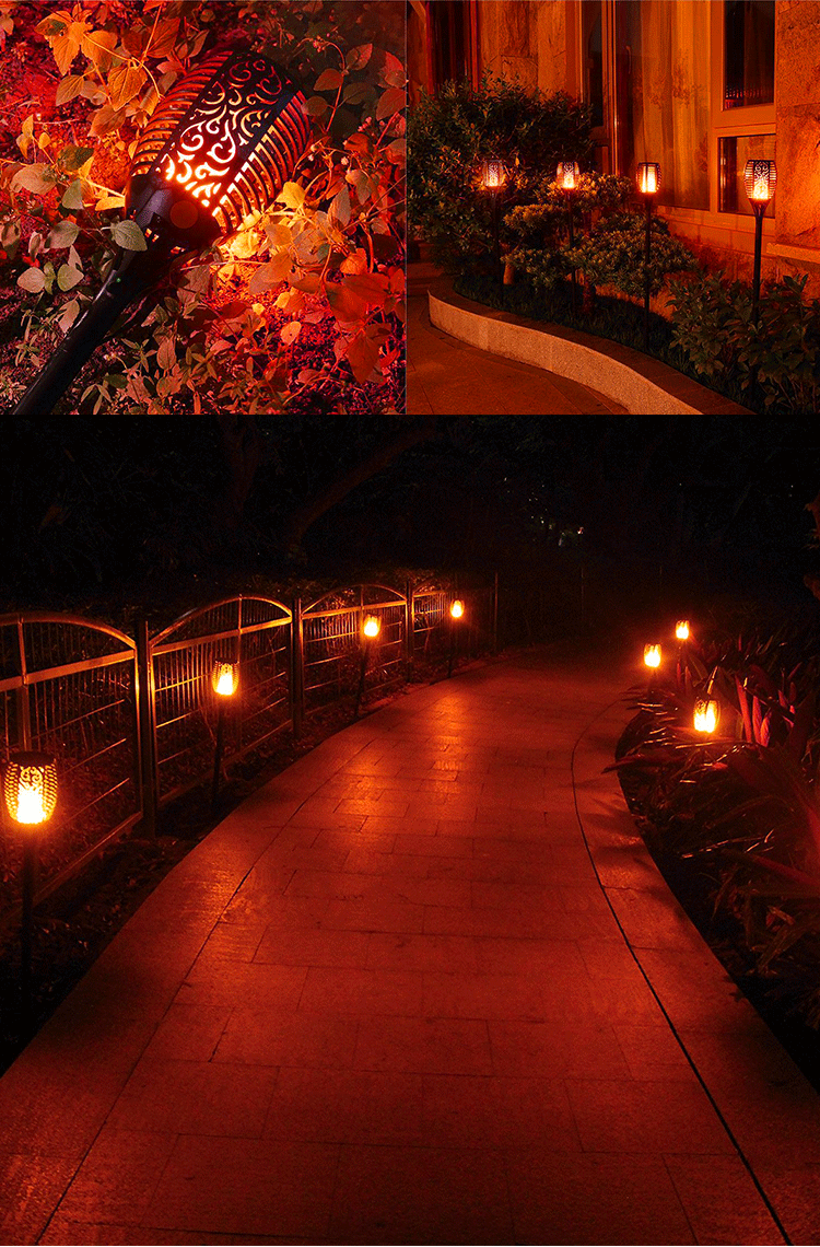 火把灯太阳能地插灯户外防水过道别墅景观庭院灯草坪灯火焰灯厂家详情6