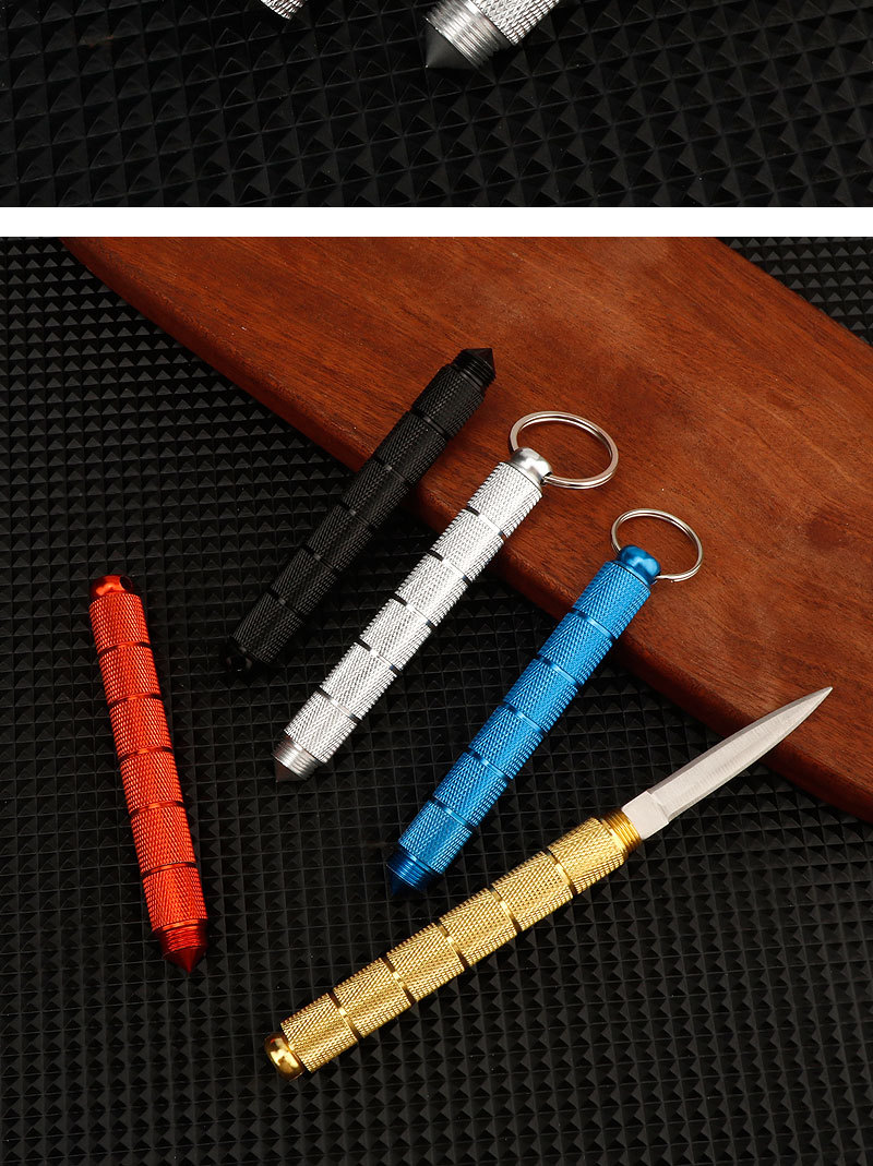 Outdoor fruit knife, multi-functional detachable storage tube knife, portable tea lifting knife, mini portable window breaker knife pic 10