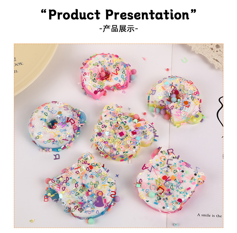 跨境解压华夫饼捏捏乐玩具甜甜圈慢回弹可爱闪亮儿童减压玩具详情11