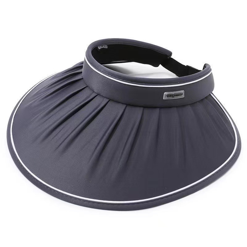 Ice Silk Hollow top sun Hat for women, folding and breathable, summer UV large-brim sun hat, outdoor sun hat, Internet celebrity pic 7