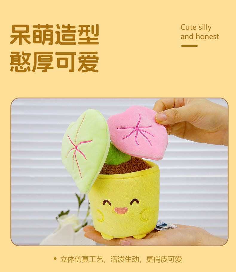 多爱正版创意卡通郁金香毛绒玩具家居摆件可爱小花束摆件生日礼物详情4