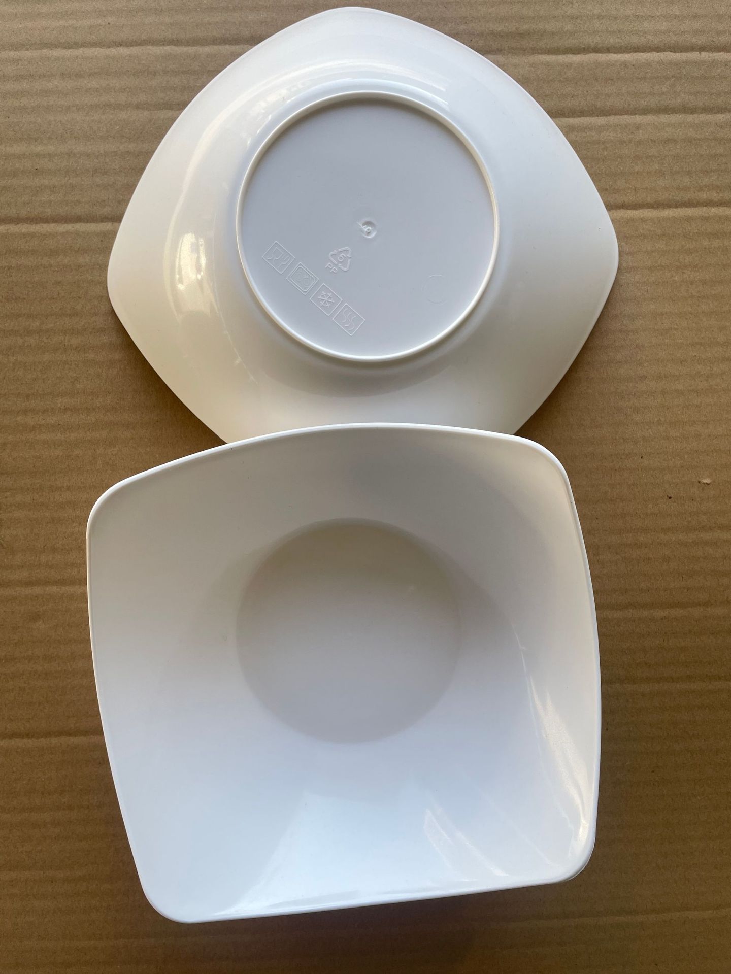 纯白四角家用仿陶瓷碗盘沙拉碗汤盘创意菜盘简约网红盘子翘角汤碗详情9