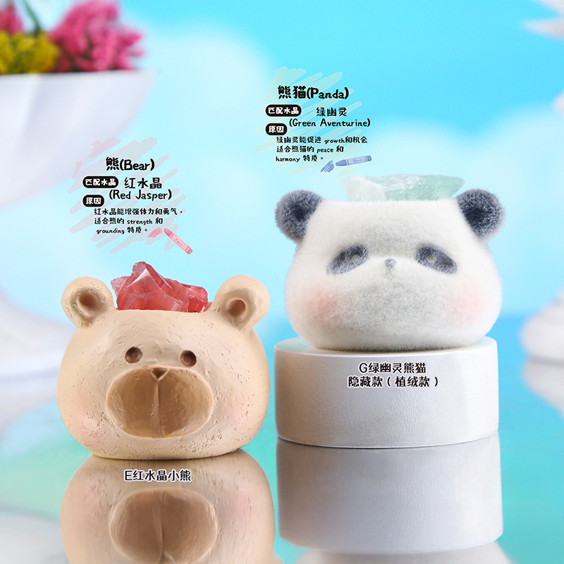 萌物趣多多水晶盲盒卧室装饰办公桌茶几摆件新款批发萌趣礼物详情25