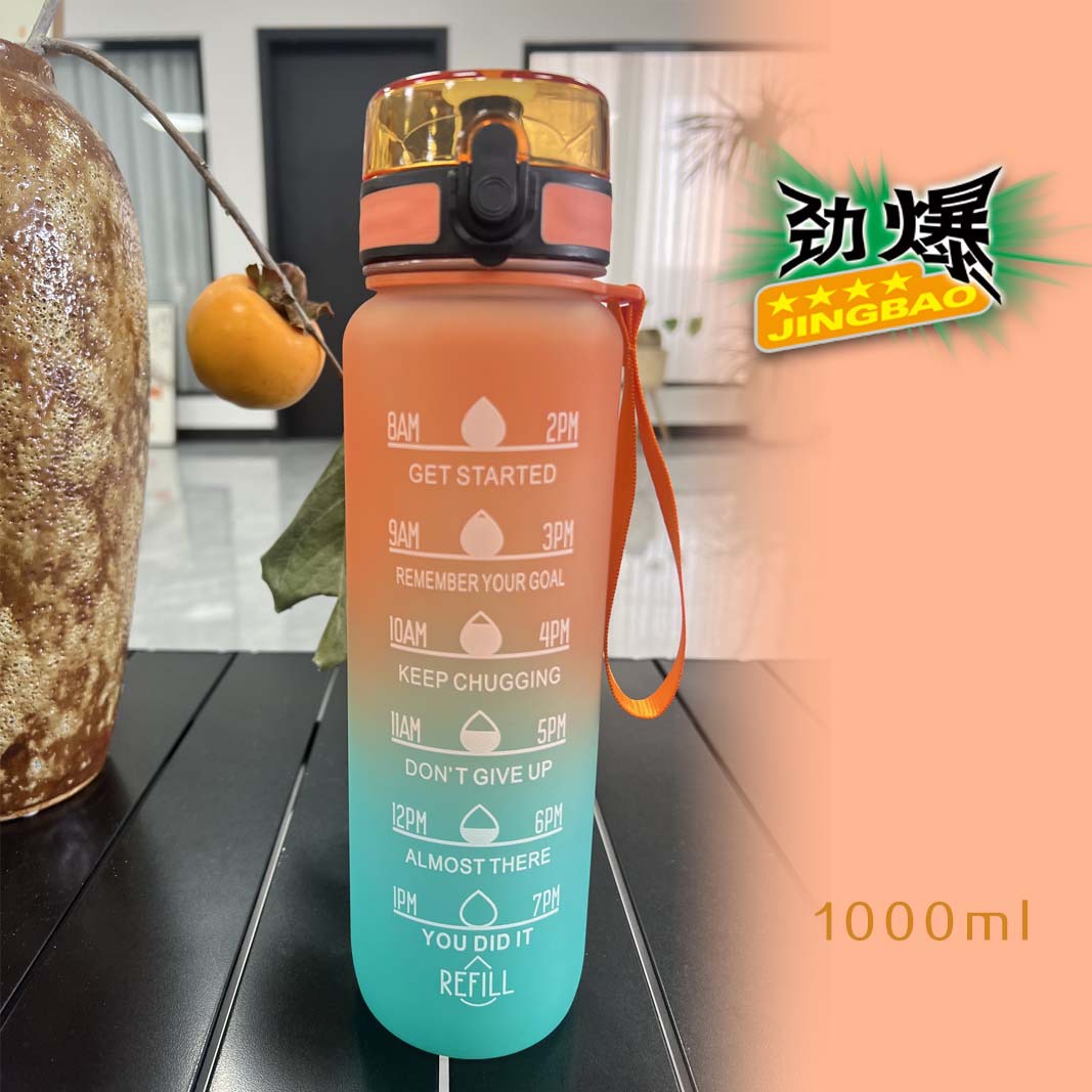 2024年新款渐变色大容量便携塑料水杯创意学生直饮杯男女运动杯子详情6