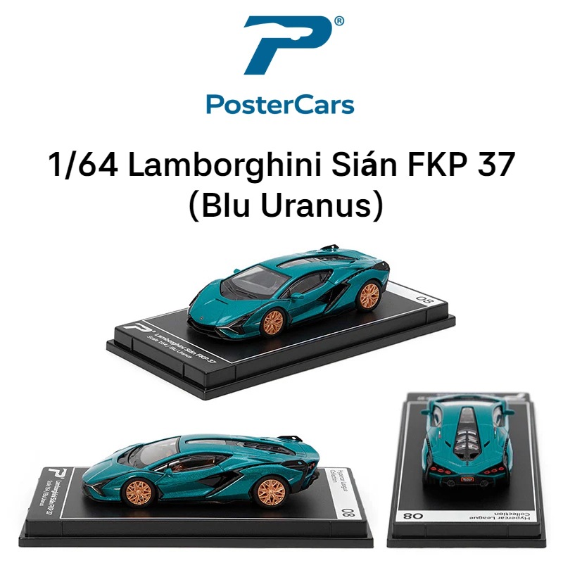 Postercars合金车模1:64超级跑车赛车玩具车模滑行收藏摆件挂卡详情9