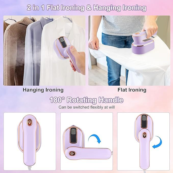 Haier vertical steam ironing machine, handheld steam ironing for home use, large capacity, high efficiency, anti-wrinkle, silent design pic 27