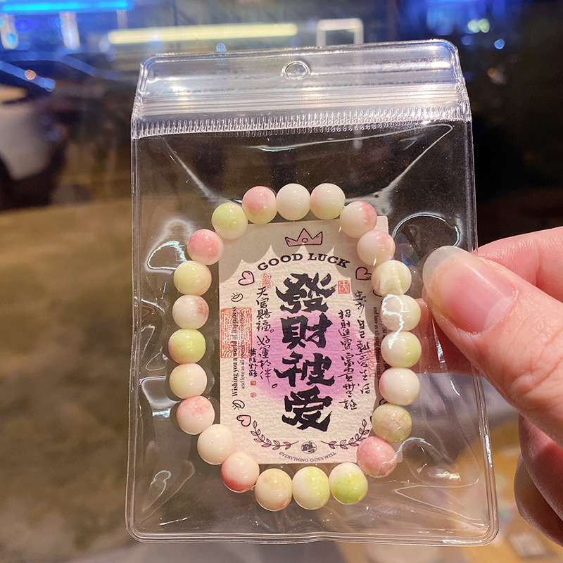 New imitation ceramic bracelet, handcrafted beaded gift box set, best-selling and popular glass bracelet for wholesale purchase pic 10