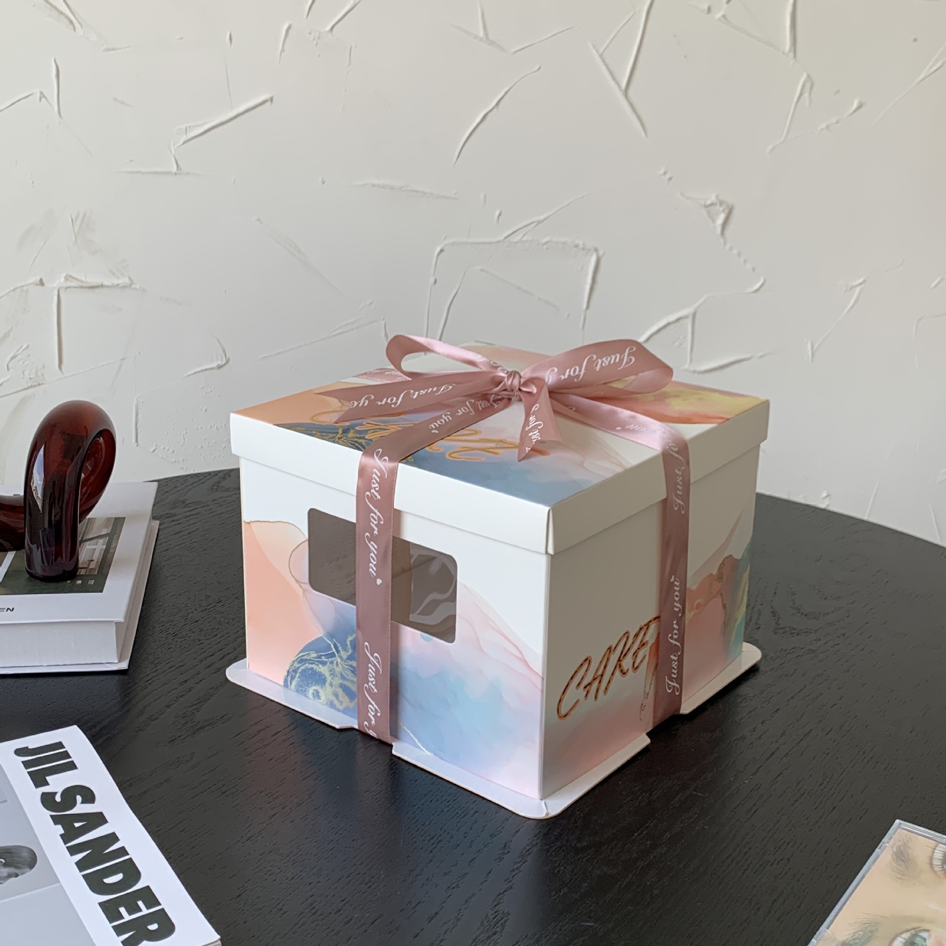 Factory direct supply of birthday cake boxes, 6, 8, 10, 12 inch single and double high-layer baking paper box packaging boxes wholesale pic 19