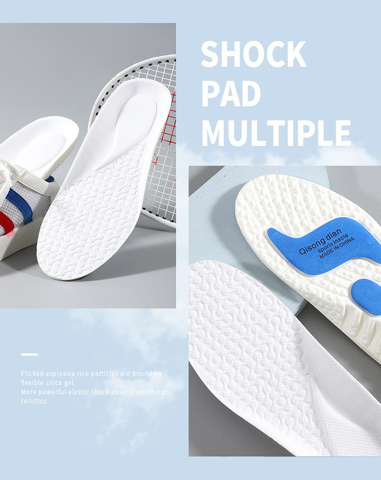 The sports insoles are highly elastic, shock-absorbing, sweat-absorbing, odor-proof and comfortable. The EVA ball insoles zoom are a must-have for standing for long periods without getting tired pic 17