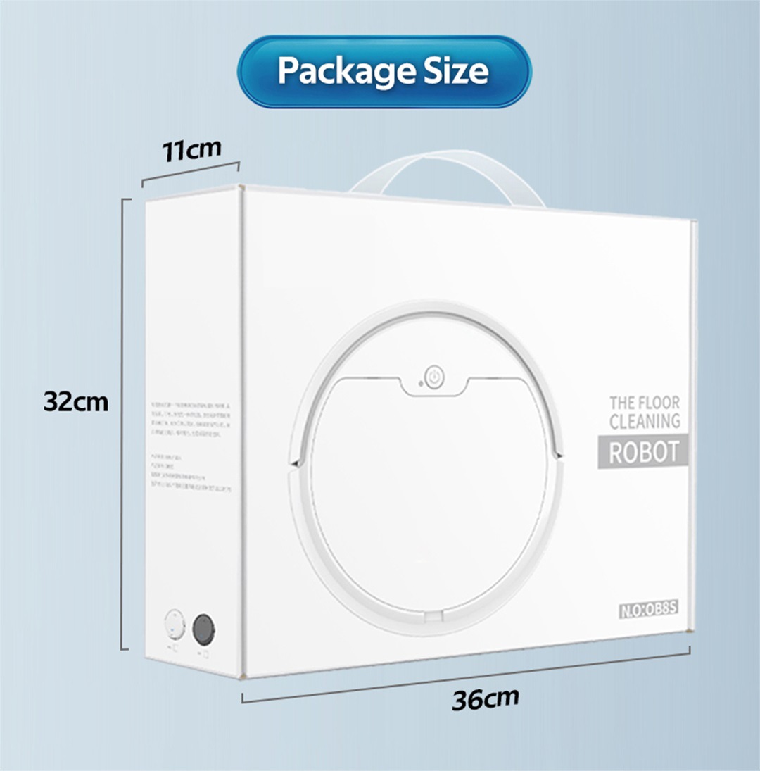 Smart Robotic Vacuum Cleaner for Home, Automatic obowai OB8S详情18