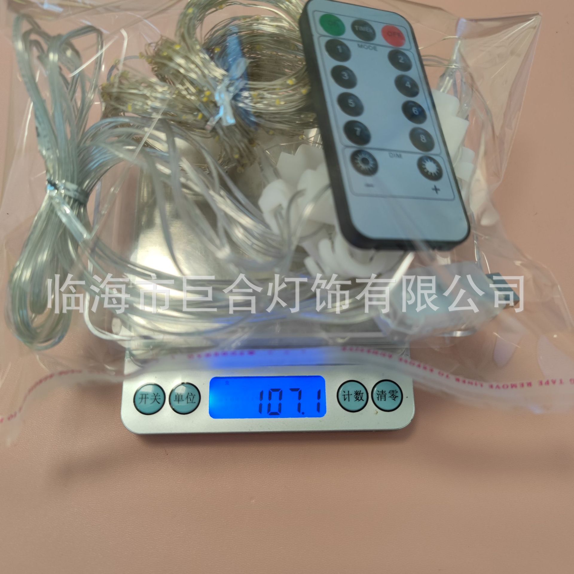 跨境亚马逊LED铜线灯窗帘灯串USB遥控3*3带挂钩圣诞婚庆卧室装饰详情12