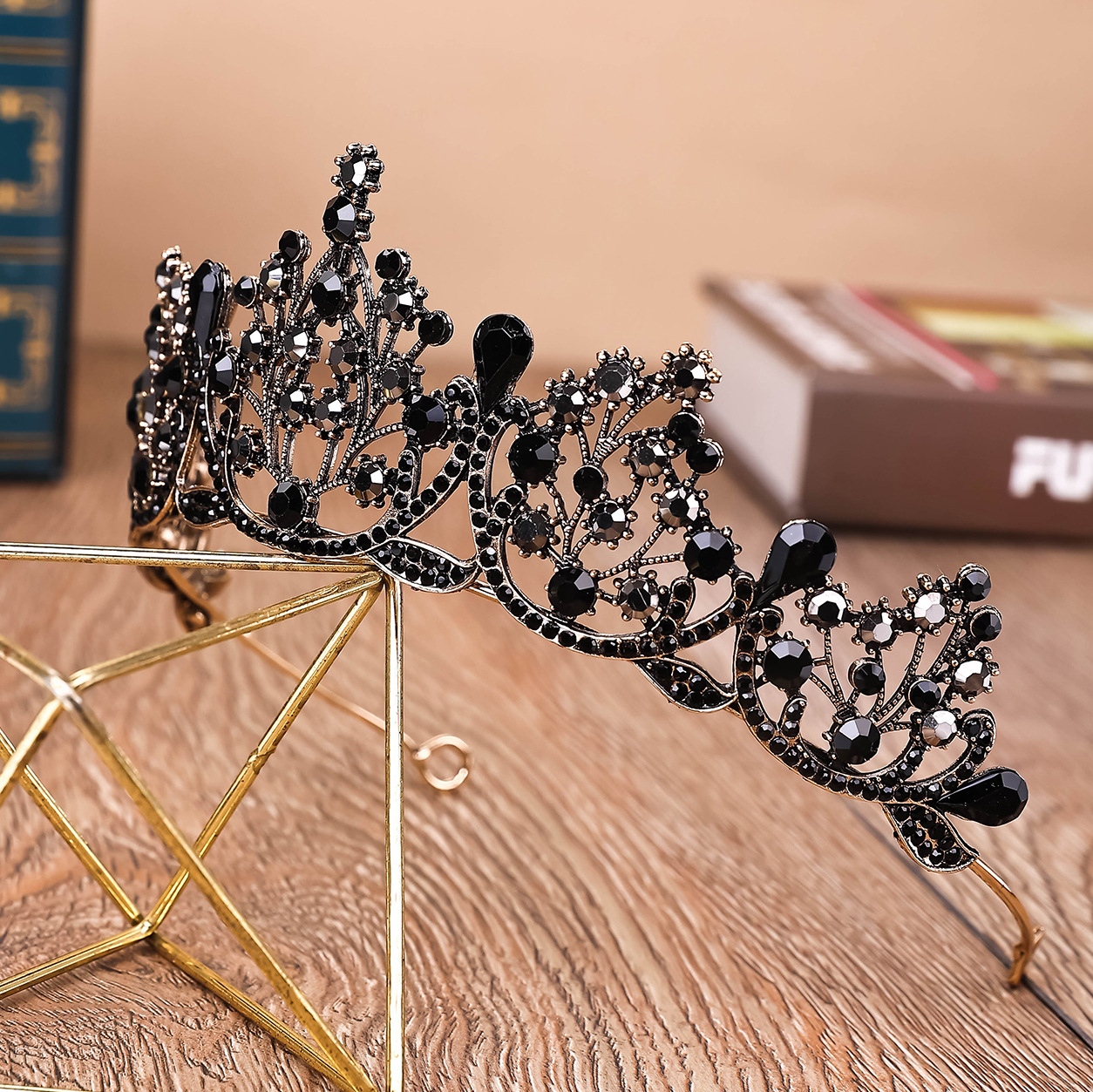 皇冠婚礼发箍新 娘头饰水钻头箍饰品 锌合金凤冠婚庆走秀新娘皇冠详情19