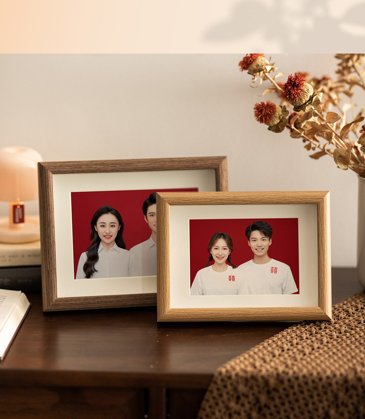 木质6寸相框空框结婚证件照中空挂墙相框摆台干花标本框卡纸画框详情16