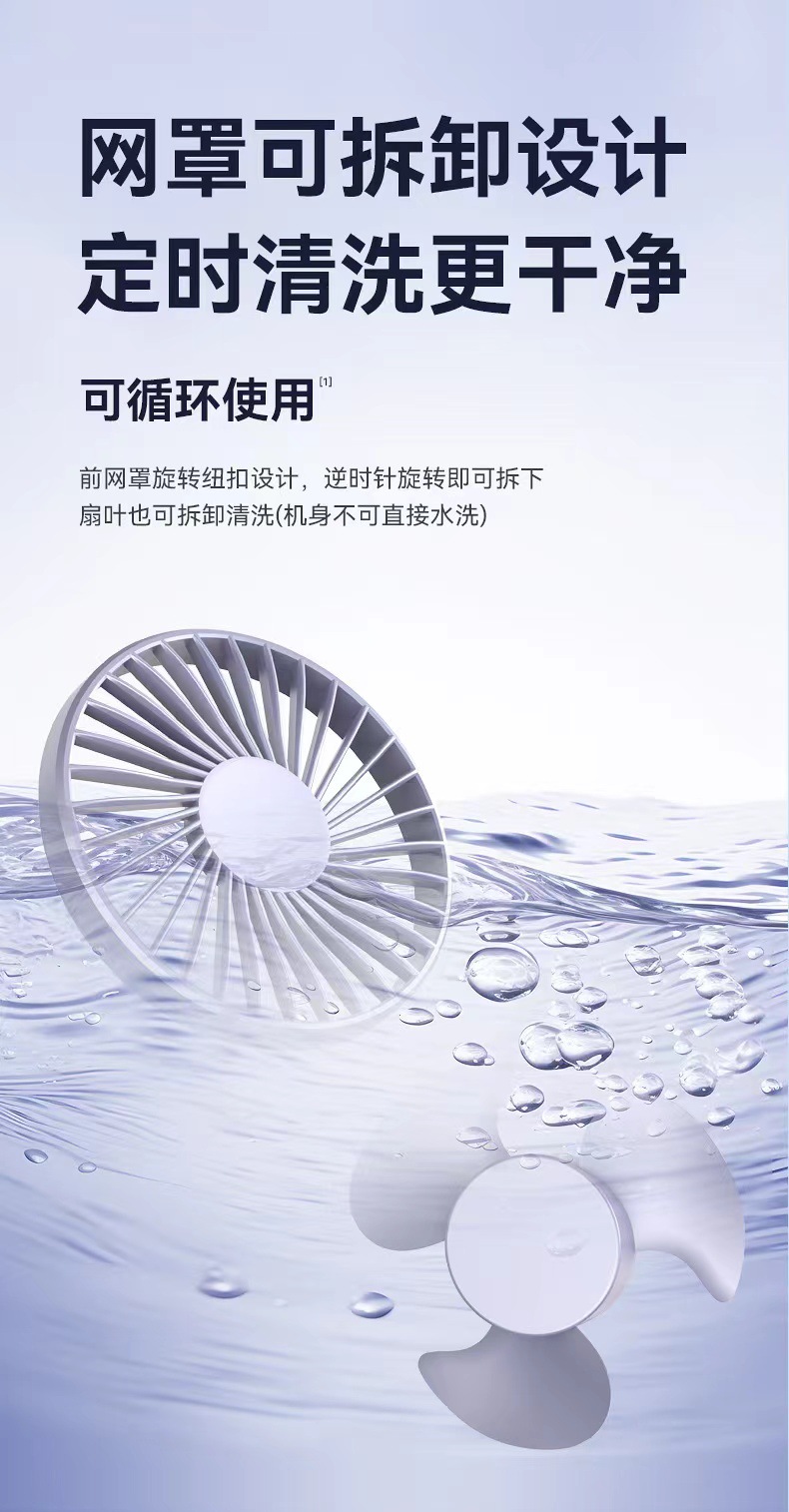 新款跨境手持小风扇便携式可折叠挂脖桌面香薰支架usb小风扇批发详情17