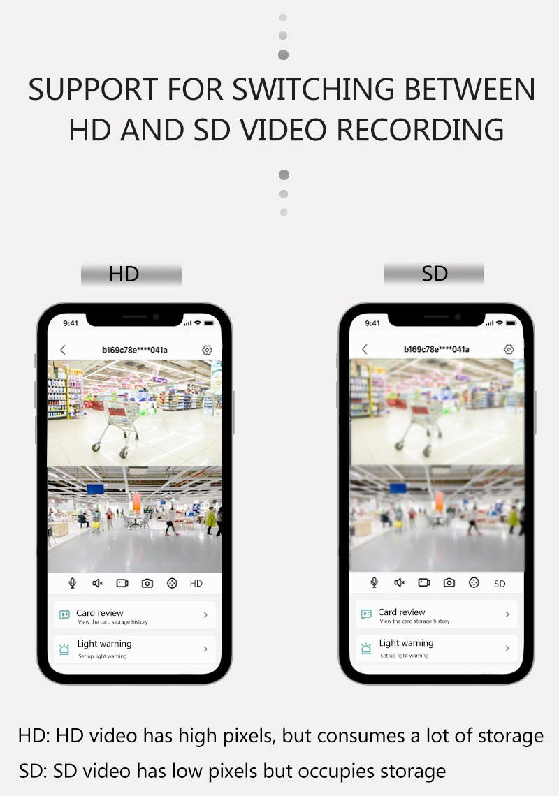 icsee dual-eye bulb camera, high-definition home wireless camera, network remote wifi cross-border monitor pic 12
