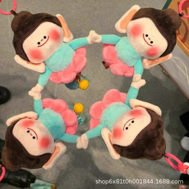 云冈石窟佛小伴莲花小佛周边大同文创佛小伴钥匙扣玩偶毛绒小挂件详情5