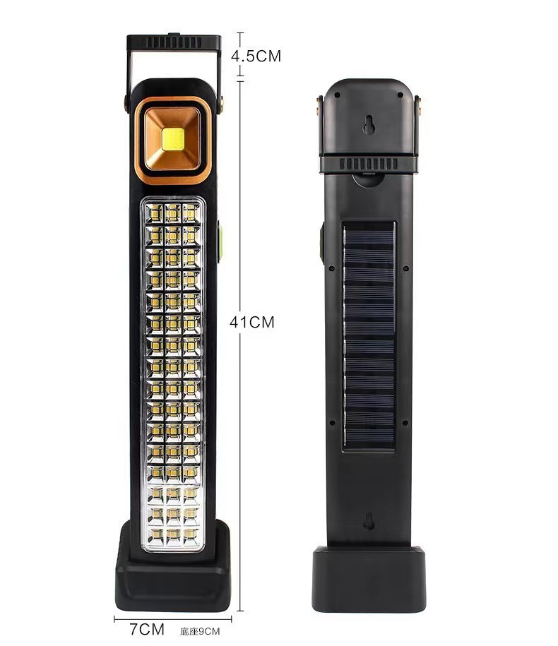 Solar-powered portable lamp, outdoor multi-functional emergency light, led flashlight, emergency lighting lamp 6866T pic 5