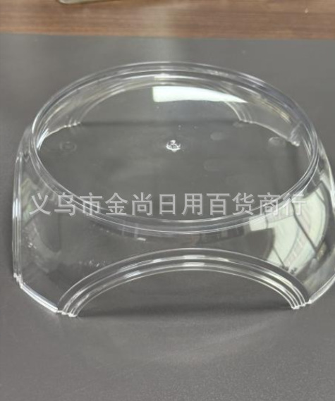 Cold water bottle thickened transparent tray, round potted plant tray with bottom plastic base, raised storage rack at the bottom, flower stand pic 1