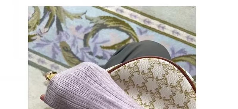 A light purple semi-high neck slim-fit innerwear with a knitted sweater for women in the spring of 2026 is a stylish and unique thin base layer pic 21