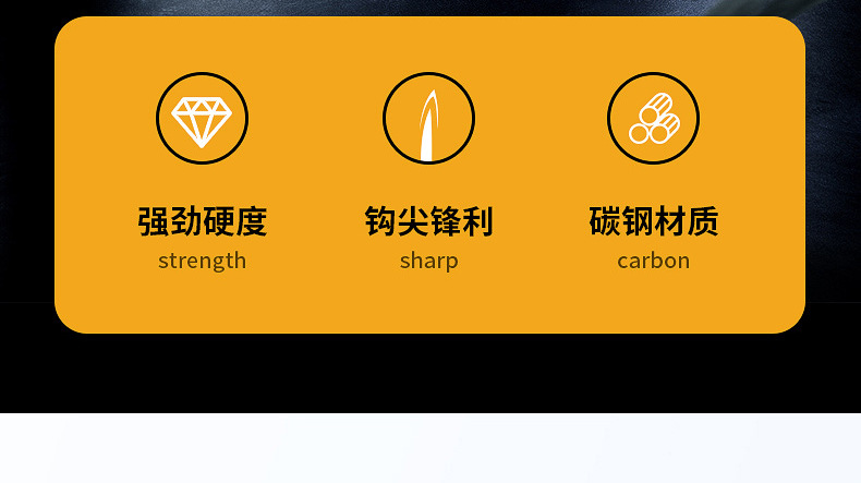 批发渔具50个加强足克铅头钩原色内德钩软饵路亚钩朝天钩血槽微物详情4