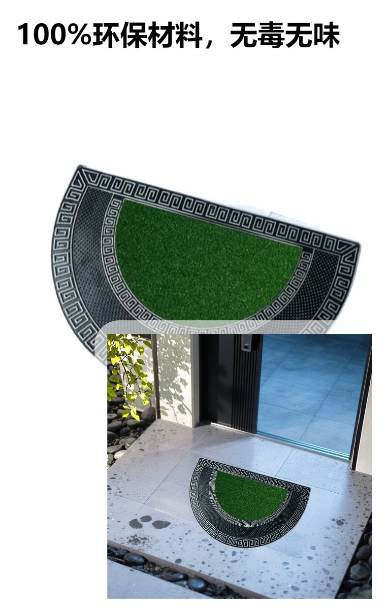 Alfombra de piso de goma alfombra de puerta alfombra de puerta de entrada alfombra antideslizante estilo europeo chino nórdico resistente al desgaste resistente a la suciedad alfombra pic 3
