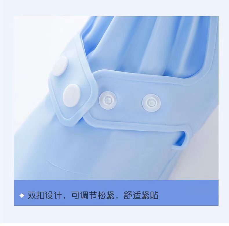 Thickened, wear-resistant, waterproof and anti-slip rain boots for both men and women, suitable for adults to wear on rainy days, and student silicone water shoe covers pic 11