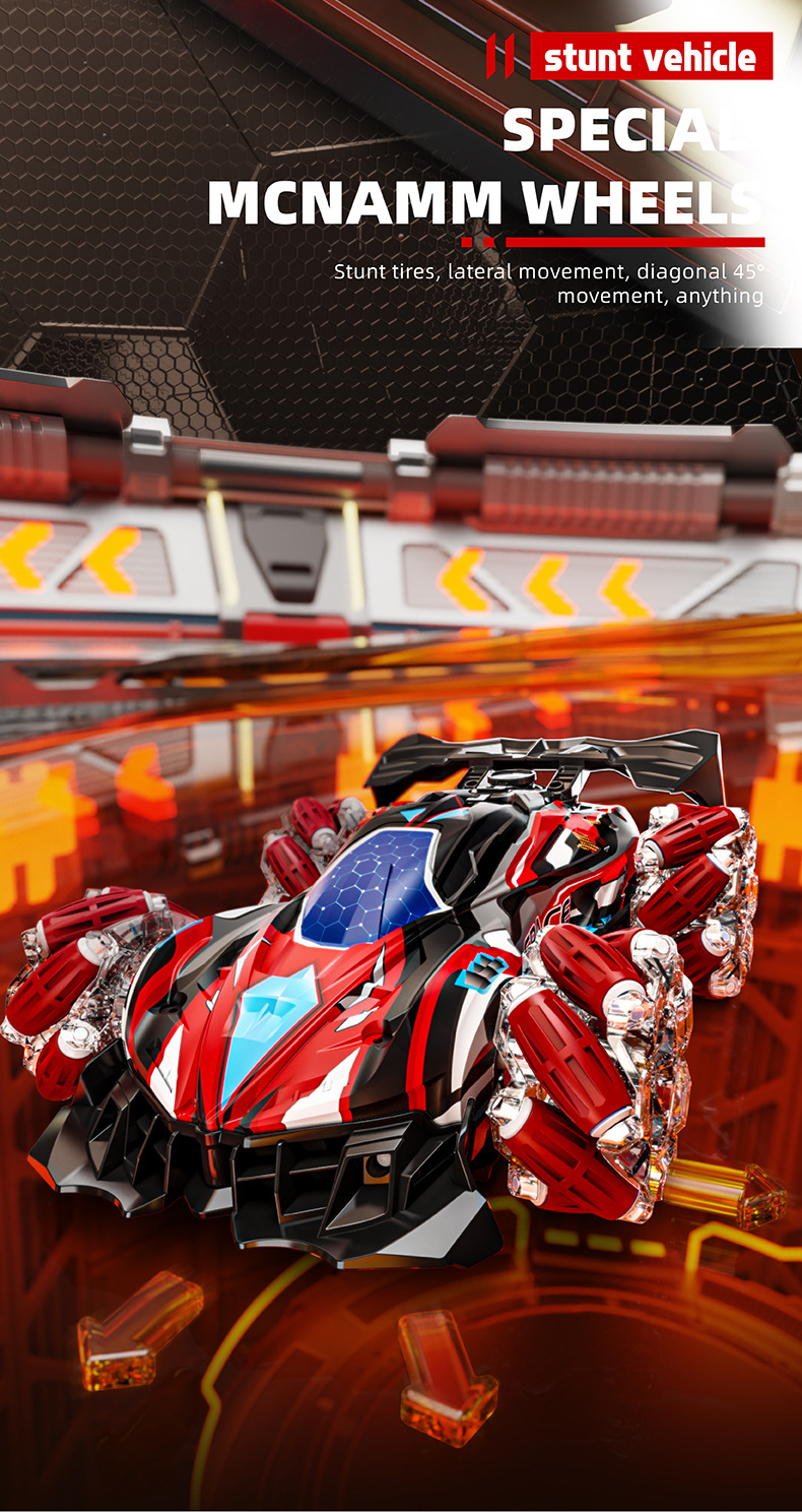 跨境手势感应遥控车喷雾漂移车四驱越野攀爬车灯光特技车儿童玩具详情8