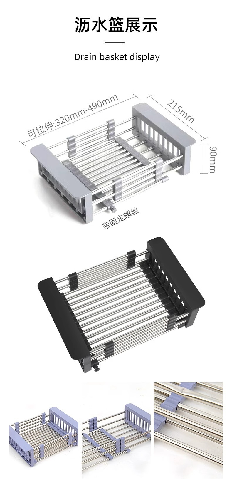 304不锈钢吧台水槽洗菜盆单槽洗碗槽家用房车厨房水槽台下盆详情10
