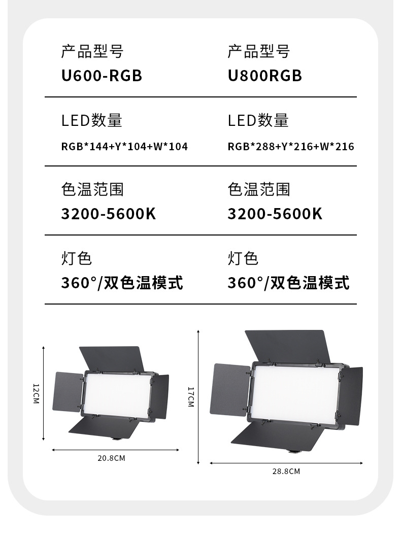 专业补光户外摄影灯服装拍摄灯棒120w补光灯详情20