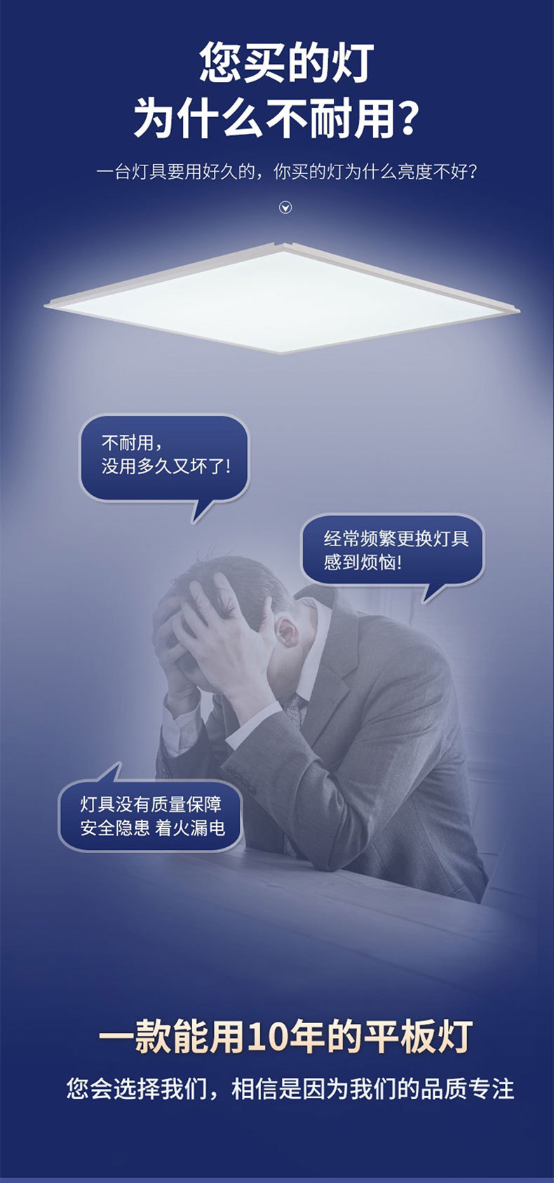 Integrated ceiling light, led embedded 30x30 flat panel light, kitchen, bathroom, bathroom ceiling aluminum panel ceiling light pic 1