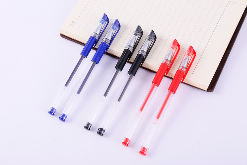 文具欧标中性笔办公黑色签字笔0.5mm子弹头学习用品批发学生水笔详情7
