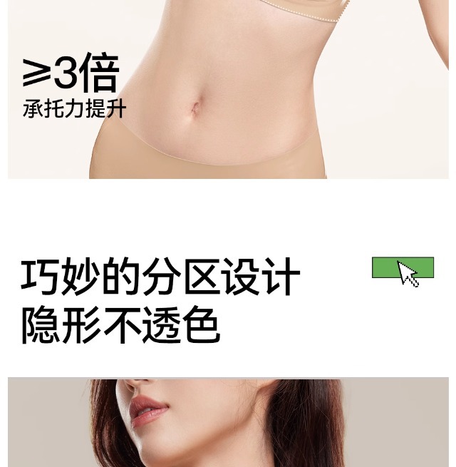无痕特调粉底液内衣聚拢吊带无钢圈防下垂不透美背肉色隐形文胸罩详情25