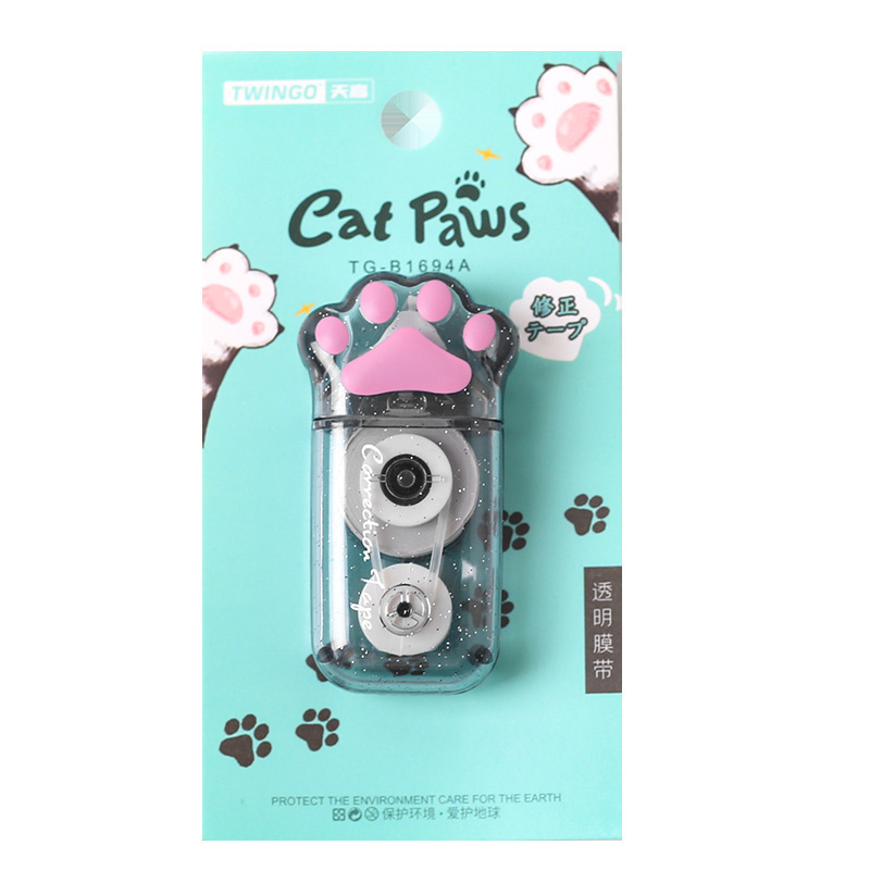 创意猫爪初中生修正带高顏值网红猫爪改正带学生少女心涂改带批发详情8
