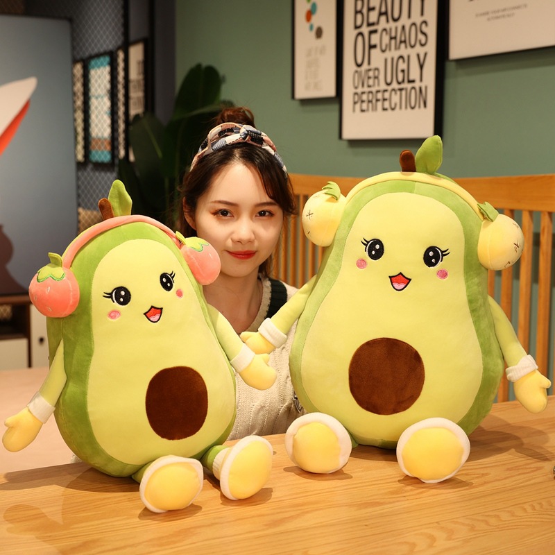 Cute avocado plush toys, fruit dolls, throw pillows, internet-famous stuffed dolls, birthday gifts for girls and children pic 14