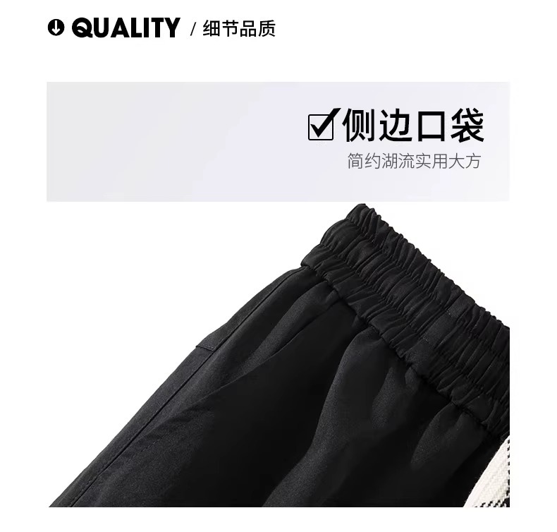 工装裤男士宽松大码男裤夏季2024新款胖子肥佬休闲束脚裤子男秋季详情6