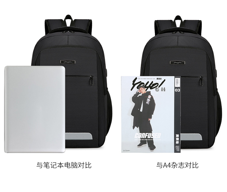 Customized cross-border business backpacks, large-capacity computer backpacks wholesale, usb multi-functional water-resistant backpacks pic 16