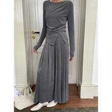 云长 窄版显瘦牛仔裤女冬季新款加厚直筒高腰休闲长裤子现货K0170详情7