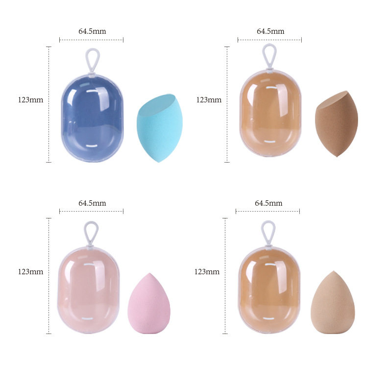 卓尔雅工厂彩妆蛋套装干湿两用海绵美妆蛋收纳盒批发定制美容护肤粉扑工具详情15